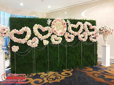 Backdrop chụp ảnh tiệc cưới