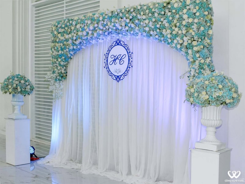 Backdrop Chụp ảnh Tông Xanh Mint