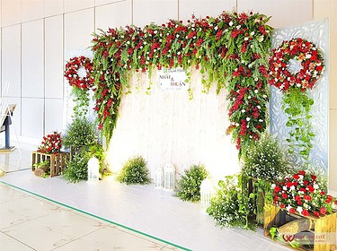 Trang Trí Backdrop Tiệc Cưới Nhà Hàng Tiệc Cưới Adora (3)
