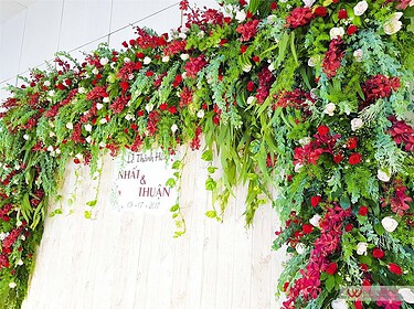 Trang Trí Backdrop Tiệc Cưới Nhà Hàng Tiệc Cưới Adora (5)