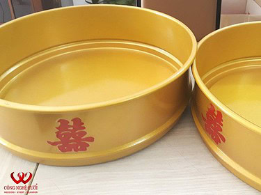 Vỏ mâm quả nhôm màu vàng