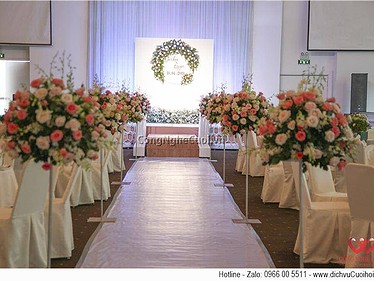 Trang trí tiệc cưới Jordan & Quyen