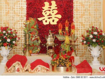 Trang trí lễ gia tiên, trang trí đám cưới tại nhà