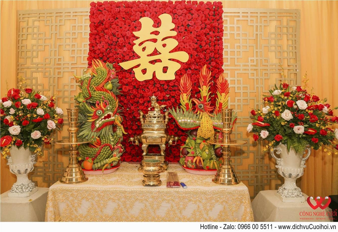 Trang trí lễ gia tiên, trang trí đám cưới tại nhà