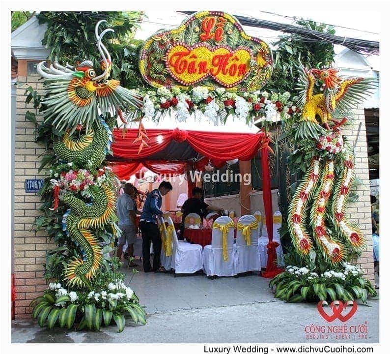 Cổng rồng phụng đám cưới