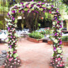 Cổng hoa đám cưới đẹp tông màu tím