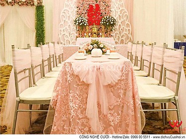 Gói trang trí gia tiên hồng Pastel