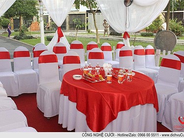 Dịch vụ cưới hỏi, Trang trí gia tiên, cho thuê bàn ghế, khung rạp
