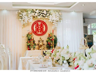 Gói trang trí gia tiên lễ đính hôn tông hồng Pastel - Ảnh 2
