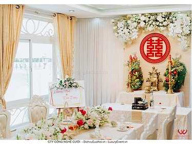 Gói trang trí gia tiên lễ đính hôn tông hồng Pastel - Ảnh 4