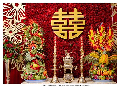 Trang trí gia tiên, dịch vụ cưới hỏi trọn gói