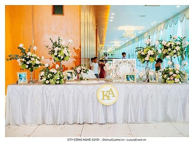 Trang trí tiệc cưới nhà hàng, dịch vụ cưới hỏi trọn gói