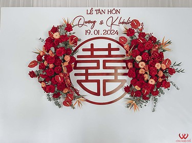 Trang Trí Gia Tiên Tông Màu đỏ