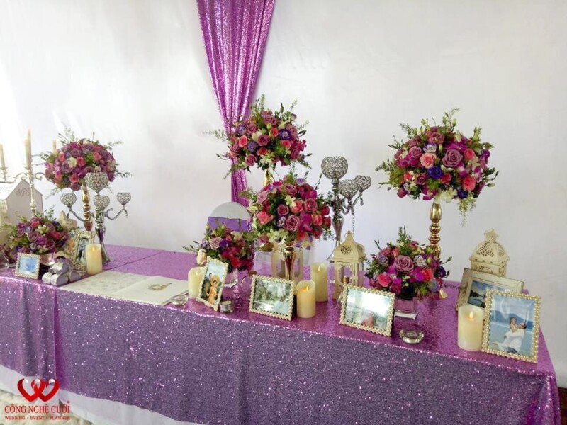 Tổ chức đám cưới và trang trí tiệc tại nhà