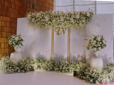 Trang Trí Backdrop Tiệc Cưới Tại White Palace Phạm Văn Đồng (2)