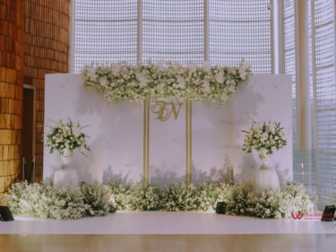 Trang Trí Backdrop Tiệc Cưới Tại White Palace Phạm Văn Đồng (5)