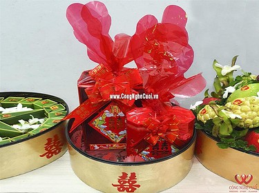 Mâm quả trà rượu cưới hỏi
