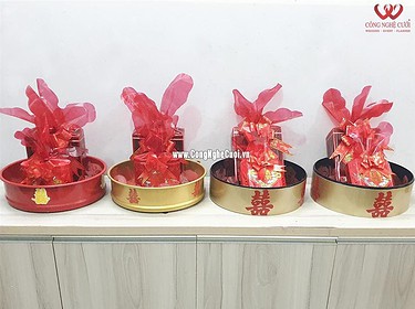 Mâm quả trà rượu cưới hỏi