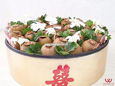 Mâm quả trái cây Kiwi cưới hỏi