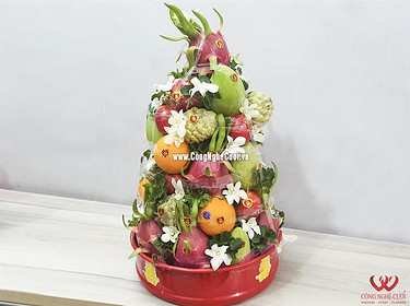 Mâm quả tháp trái cây cưới hỏi