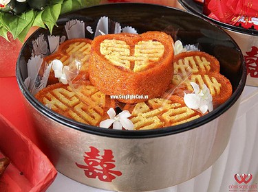 Quả xôi gấc ép hình tim