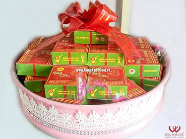 Mâm quả bánh cốm cưới hỏi