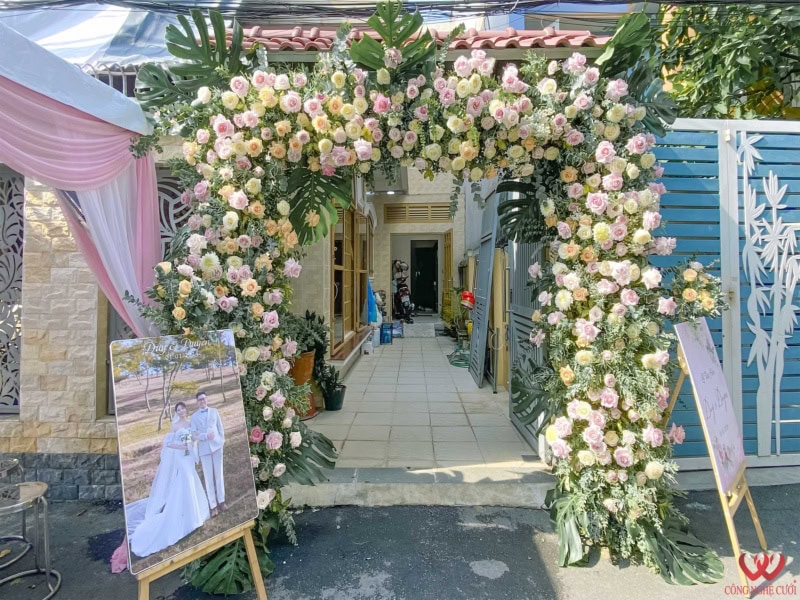 Trang Trí Cổng Hoa đám Cưới Tại Nhà