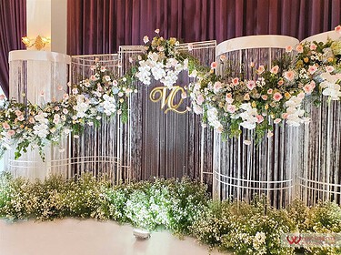 Backdrop Chụp ảnh Tiệc Cưới Nhà Hàng Pavillon Tân Sơn Nhất