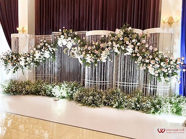 Backdrop Chụp ảnh Tiệc Cưới Nhà Hàng Pavillon Tân Sơn Nhất
