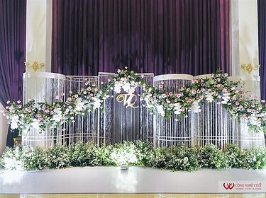 Backdrop Chụp ảnh Tiệc Cưới Nhà Hàng Pavillon Tân Sơn Nhất
