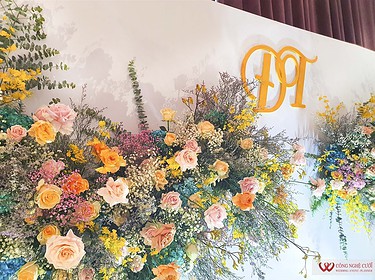 Trang Trí Backdrop Chụp ảnh Tiệc Cưới Nhà Hàng Pavillon (3)