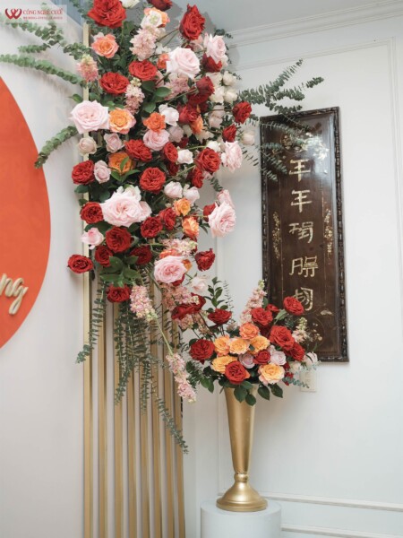 Trang Trí Lễ Gia Tiên Tông Màu Đỏ Tại Quận Tân Bình Tphcm (1)