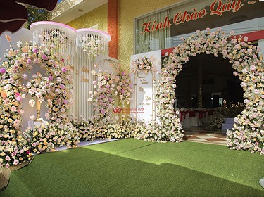 Trang Trí Sảnh đón Khách Tại Nhà Tiệc Cưới Đồng Nai (6)