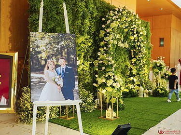 Trang Trí Backdrop Tiệc Cưới Tại Adora Nguyễn Kiệm (6)