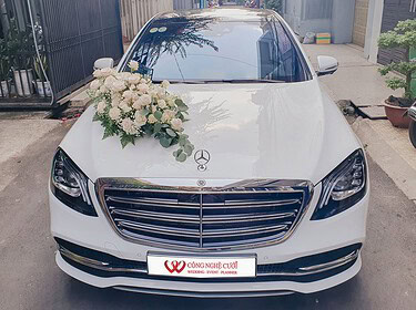 Cho Thuê Xe Cưới Mercedes S450 Màu Trắng (1)