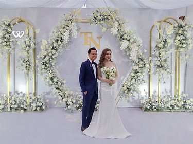 Trang Trí Backdrop Tiệc Cưới Ngoài Trời Tại Đồng Nai (1)