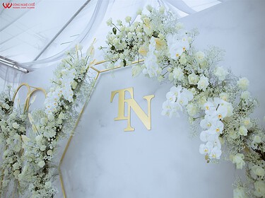 Trang Trí Backdrop Tiệc Cưới Ngoài Trời Tại Đồng Nai (2)