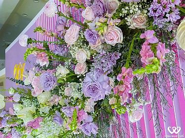 Trang Trí Backdrop Chụp ảnh Tiệc Cưới Nhà Hàng Ái Huê (1)