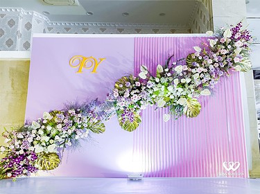 Trang Trí Backdrop Chụp ảnh Tiệc Cưới Nhà Hàng Ái Huê (5)