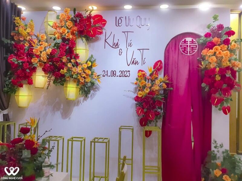 Trang Trí Lễ Gia Tiên Hoa Tươi Phong Cách Mới Lạ (8)