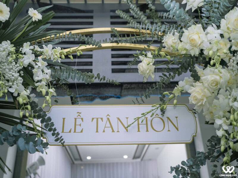 Cổng Hoa đám Cưới Tông Xanh đẹp