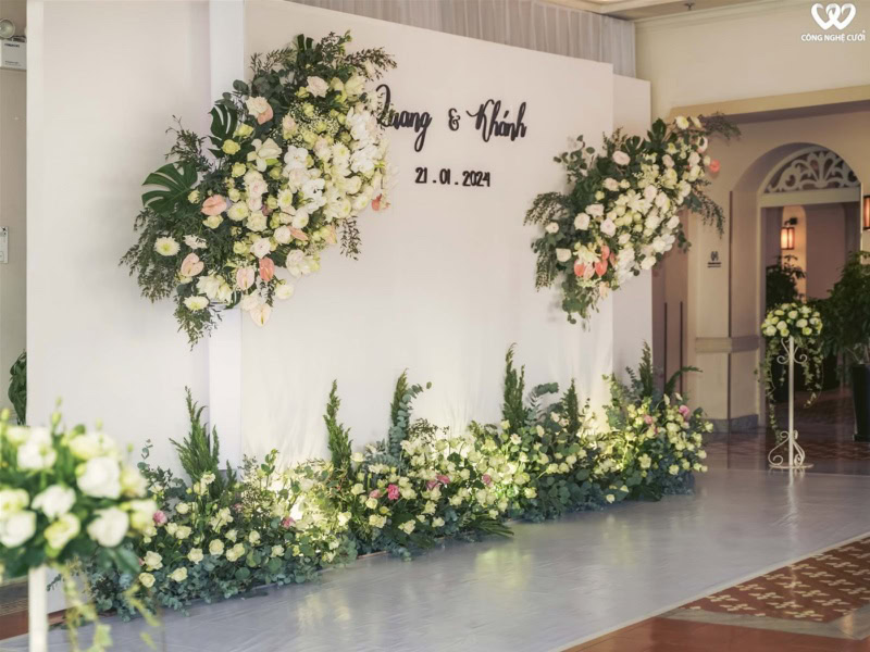 Trang Trí Backdrop Tiệc Cưới Rex Hotel Sai Gon