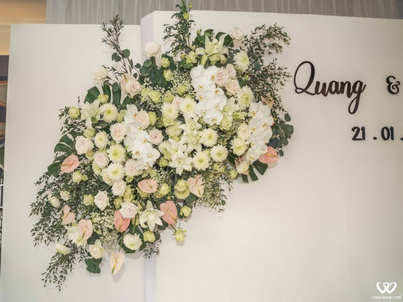 Trang Trí Backdrop Tiệc Cưới Rex Hotel Sai Gon