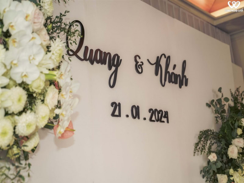 Trang Trí Backdrop Tiệc Cưới Rex Hotel Sai Gon