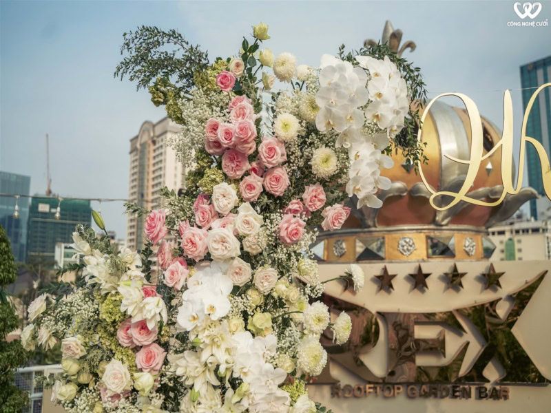 Trang Trí Sân Khấu Tiệc Cưới Rex Hotel Sai Gon