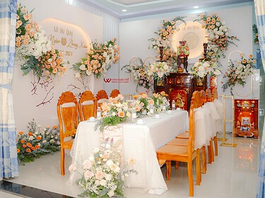 Trang Trí Gia Tiên đám Cưới Tại Đức Hòa Long An