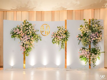 Trang Trí Backdrop Chụp ảnh Tiệc Cưới Nikko Hotel