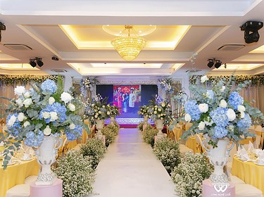 Trang Trí Lối đi Tiệc Cưới Tại Khách Sạn Đệ Nhất (1)