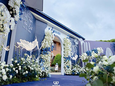 Cổng Hoa Tông Xanh Lễ đính Hôn (3)