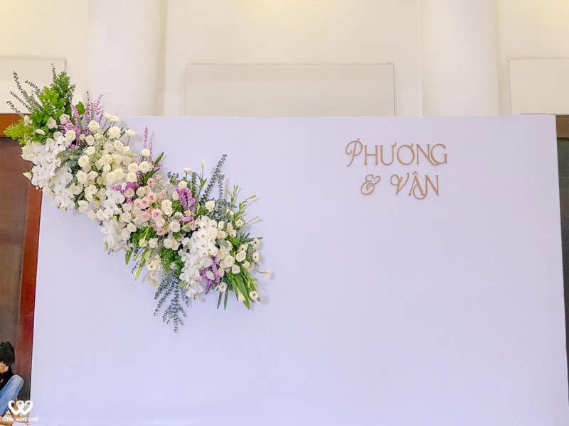 Trang Trí Backdrop Tiệc Cưới